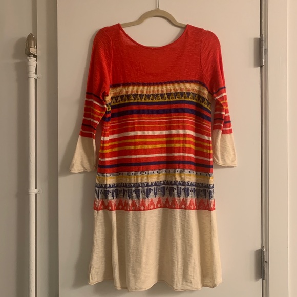 Free People Fairisle Slub Sweater Dress - Picture 3 of 3
